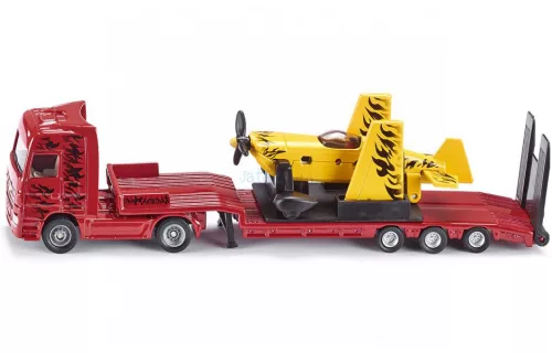 Siku 1:87 Mercedes-Benz kamion trélerrel és repülőgéppel - 1866