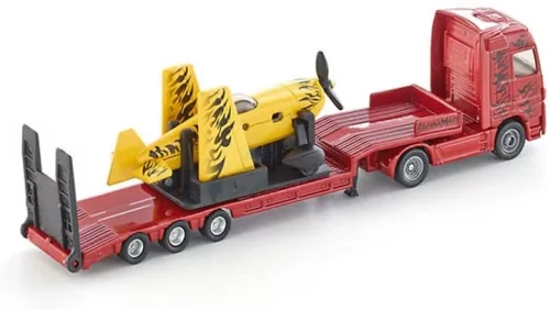 Siku 1:87 Mercedes-Benz kamion trélerrel és repülőgéppel - 1866