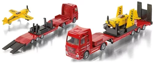 Siku 1:87 Mercedes-Benz kamion trélerrel és repülőgéppel - 1866