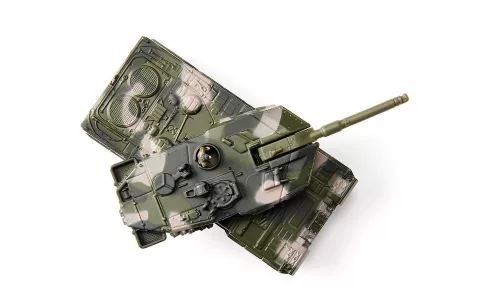 Siku 1:87 MAN harckocsi szállító katonai kamion + Leopard tank - 1872
