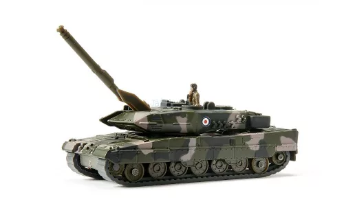 Siku 1:87 MAN harckocsi szállító katonai kamion + Leopard tank - 1872
