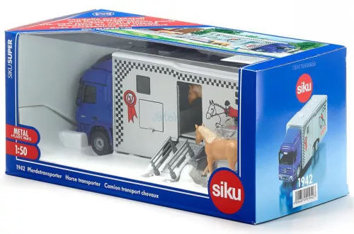 Siku 1:50 Mercedes-Benz Actros lószállító kamion - 1942