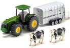 Siku Farmer 1:50 John Deere 8430 traktor állatszállító utánfutóval - 1956