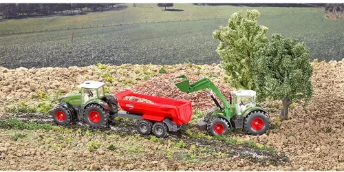 Siku Farmer 1:50 Fendt 936 traktor homlokrakodóval - 1981