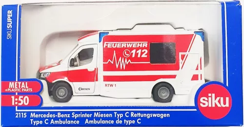 Siku 1:50 Mercedes-Benz Sprinter Miesen Type C mentőautó - 2115