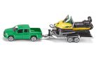 Siku 1:55 VW Amarok Pick Up utánfutóval, motoros szánnal - 2548