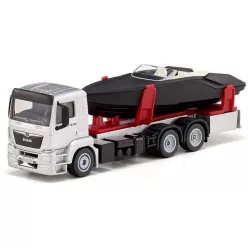 Siku 1:50 MAN motorcsónak szállító kamion - 2715