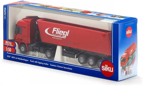 SIKU 1:50 Kamion billenős pótkocsival - Piros - 3537