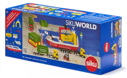 Siku konténer szállító kamion + Konténerhajó (3921+5403)