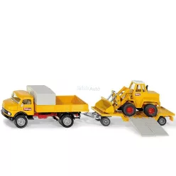   Siku 1:50 Mercedes-Benz 710 teherautó Kramer 411 homlokrakodóval - 4117