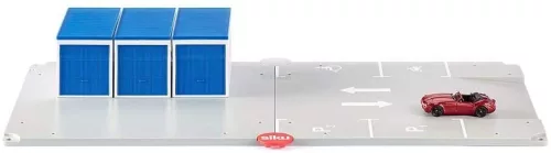 Siku World garázsok, parkolóval és kisautóval - 5589 - Autópálya, farm