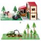 Siku World - Lovas farm + Erdő készlet John Deere traktorral 5609+5605 - Autópálya, farm