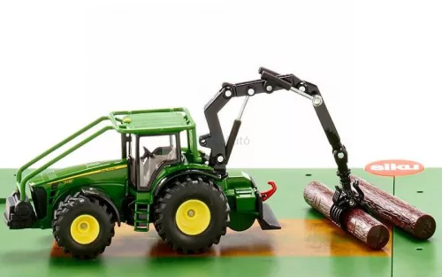 Siku World - Lovas farm + Erdő készlet John Deere traktorral 5609+5605 - Autópálya, farm