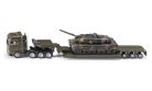 Siku 1:87 MAN Harckocsi szállító katonai kamion + tank