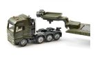 Siku 1:87 MAN Harckocsi szállító katonai kamion + tank