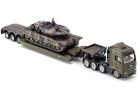 Siku 1:50 MAN harckocsi szállító katonai kamion + Leopard tank - 8612