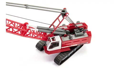 Siku 1:87 MAN teher szállító kamion Liebherr daruval és közlekedési táblákkal - 1834