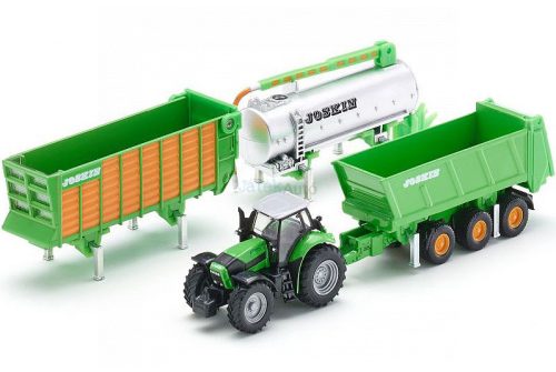Siku Farmer 1:87 Deutz-Fahr Agrotron X720 traktor + Joskin tréler szett - 1848