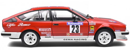 Solido 1:18 Alfa Romeo Alfetta GTV6 N 23 (1985) Rally Tour De Corse (Y.LOUBET - J.B.VIEU) versenyautó 1802306