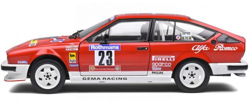 Solido 1:18 Alfa Romeo Alfetta GTV6 N 23 (1985) Rally Tour De Corse (Y.LOUBET - J.B.VIEU) versenyautó 1802306