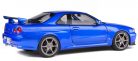 Solido 1:18 Nissan Skyline GT-R (R34) 1999 Bayside Blue sportautó 1804301