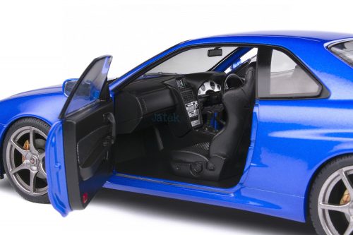 Solido 1:18 Nissan Skyline GT-R (R34) 1999 Bayside Blue sportautó 1804301
