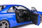 Solido 1:18 Nissan Skyline GT-R (R34) 1999 Bayside Blue sportautó 1804301