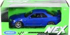 Welly 1:24 Nissan Skyline GT-R (R34) 1999 sportautó 24108