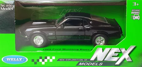 Welly 1:32 Ford Mustang Boss 429 (1969) hátrahúzós sportautó
